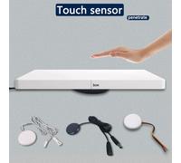 Panneau en bois avec interrupteur à gradation tactile, pour lumière LED d'armoire, capteur caché, activation par ondes manuelles, 5-24V DC, pour garde-robe et meubles JUCAI-0010
