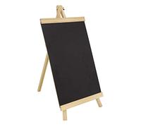 Panneau en bois Tableau noir avec support Mini tableau à craie sur chevalet Panneau Chevalets Triangle de Table Tableau Porte Nom Numéro pour Decoration Mariage Anniversaire Bureau
