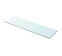 Panneau en verre pour étagère - vidaXL - 100x30 cm - Verre trempé - Transparent - Épaisseur 8 mm - Capacité 15 kg