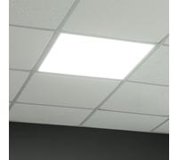 Panneau LED encastrable carré Spot de plafond LED blanc Plafonnier LED à grille plat, aluminium, 36W 4320lm blanc lumière du jour, LxLxH 59,5x59,5x3,3 cm