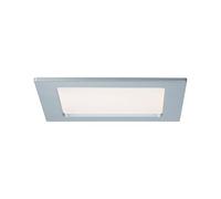 Panneau encastré LED Paulmann 12 W 2 700 K chrome mat IP44 | Spot encastré pour pièces humides, lumière blanche chaude 2 700 K, 780 lm, IP44, montage dans des plafonds suspendus