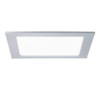 Panneau encastré LED Paulmann 1x16,5 W 4 000 K IP44 chrome mat | Spot encastré pour pièces humides, 1 450 lm, montage dans des plafonds suspendus, indice de protection IP44