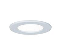 Panneau encastré LED Paulmann 1x6 W 4 000 K IP44 rond 115 mm blanc | Spot encastré pour pièces humides, blanc neutre 4000 K, 390 lm, IP44, montage dans des plafonds suspendus