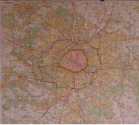 Panneau épinglable - Banlieue de Paris - 134 x 100 cm | Michelin