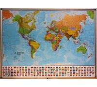 Panneau épinglable - Monde politique - 136 x 100 cm | Maps International