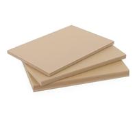 Panneau fibre composite plat et lisse (2 coloris) - L: 250 cm - l: 122 cm - E: 5 mm - Beige (sable)