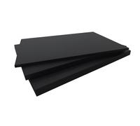 Panneau fibre composite plat et lisse (2 coloris) - L: 250 cm - l: 61 cm - E: 15 mm - Noir