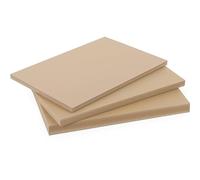 Panneau fibre composite plat et lisse Beige (sable), ep.10 mm, l.40 cm, L.80 cm