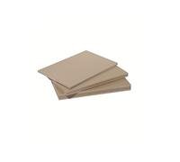 Panneau fibre composite plat et lisse - L: 250 cm - l: 61 cm - E: 10 mm - Beige (sable)