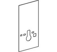Panneau frontal Geberit 242384SI1 verre blanc , 101cm, pour module sanitaire Monolith