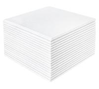 Panneau insonorisant, design personnalisable, réduction du bruit, BLANC, carré, 0,9 cm