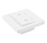 Panneau Interrupteur à Bouton Poussoir Mural à Deux Touches, Blanc ABS | Réarmement Automatique, 250v 10a, Commande à Deux Voies pour Garage, Volet Roulant, Usage Commercial