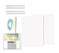 Panneau isolant latéral pour climatiseur de fenêtre, isolante en mousse anti-poussière, kit d'isolation latérale pour la maison, le dortoir, le salon, la chambre à coucher, l'intérieur