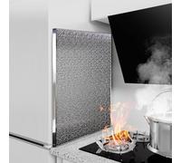 Panneau Isolant Thermique Cuisine - Isolante Anti Feu, Plaque Anti Chaleur Four Frigo, Tapis de Protection Thermique en Aluminium 2 cm, Facile à Installer(Adsorption Type,50 x 60 cm)