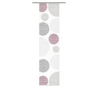 Panneau japonais Home fashion - 87533-756 - Borden Panneau Coulissant en Tissu decoratif 245 x 60 cm 245 x 60 cm Rouge