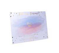 Panneau jeu fille ou garçon avec stickers rose et bleu 56 x 43 cm pour gender reveal party - Bleu - Taille Unique