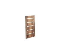 Panneau latéral d'étagère en bois recyclé marron, 3 étagères, avec fentes, à poser, bas, modulaire - Pomax, Murcia - 40x3x85 cm