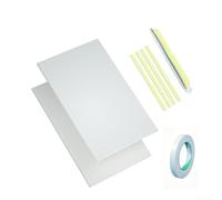 Panneau latéral en mousse EVA pour climatiseur de fenêtre, kit de joint d'isolation thermique pour espaces, réduction du bruit et économie d'énergie, panneaux blancs de 28 x 43 cm avec ruban adhésif