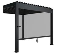 Panneau latéral pour toit à lames orientables Tahiti 3 × 2,4 m - anthracite.