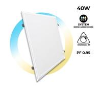 Panneau LED 60x60 CCT réglable - dalle encastrable blanc ajustable 3000-6000K