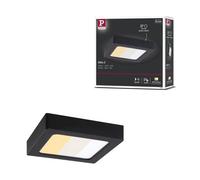 Panneau Led Abia 2 White Select Détecteur De Mouvement Crépusculaire (Hf) Carré 170x170mm 9,5w 1100lm 2700 - 4000k Noir