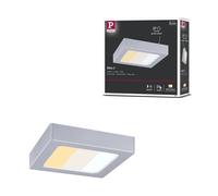 Panneau Led Abia 2 White Select Détecteur De Mouvement Crépusculaire (Hf) Carré 170x170mm 9,5w 1100lm 2700 - 4000k Chrome Mat