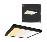 Panneau Led Abia 2 White Select Détecteur De Mouvement Crépusculaire (Hf) Carré 400x400mm 16w 1400lm 2700 - 4000k Noir