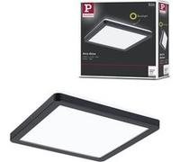 Paulmann Plafonnier LED Atria Shine 71014 190 x 190 mm 12 W Blanc neutre 4000K Noir
