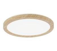 Panneau LED Atria Shine Backlight IP44 rond 190mm 11,2W 850lm 4000K Esthétique bois Esthétique bois G