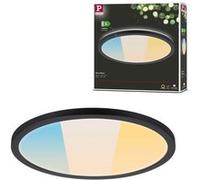 Panneau LED Atria Shine IP44 rond 298mm 14,8W 2250lm 3000 - 6500K Noir Noir G