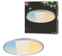 Paulmann 71278 Panneau LED Atria Shine IP44 rond 398mm 20,8W 2800lm 3000-6500K Chrome mat