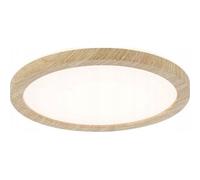 Panneau Led Atria Shine Wood D.190mm 11,2w 1340lm 4000k Effet Bois 230v Ip44