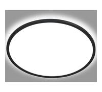 Panneau Led Briloner Leuchten Slim, 18 W, 2400 Lm, Ip20, Noir, Plastique, 29,3 Cm