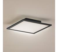 Panneau LED Enhife Lindby, noir, Bureau, Moderne, Plafonnier LED