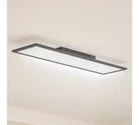 Panneau LED Enhife Lindby, noir, Bureau, Moderne, Plafonnier LED