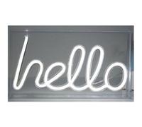Panneau LED I-Total XL2763 Rectangulaire avec prise USB idéal pour Chambre (Hello),Décoration