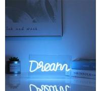Panneau LED I-Total XL2766 Rectangulaire avec prise USB idéal pour Chambre Motif DREAM, Décoration