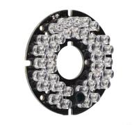 Panneau LED infrarouge 850 nm 36 LED pour caméra de vidéosurveillance pour vision nocturne - Lumière de remplissage infrarouge DC 12 V 53 x 19 mm