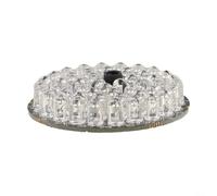 Panneau LED infrarouge invisible 940 nm pour caméras de vidéosurveillance pour amélioration de la vision nocturne 48 LED Alimentation DC 12 V Panneau rond 53 mm Composant de rechange pour systèmes de
