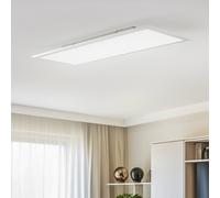 Panneau LED Livel Lindby, dimmable, gris, Cuisine, Aluminium, Moderne, Plafonnier LED