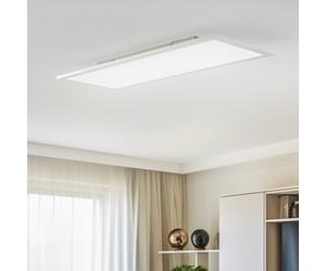 Panneau LED Livel Lindby, dimmable, gris, Cuisine, Aluminium, Moderne, Plafonnier LED