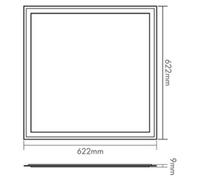 Panneau LED Q2S UGR19 3000K DALI - Luminaire de plafond / mural 1x28W 1570461510