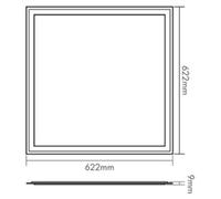 Panneau LED Q2S UGR19 4000K DALI - Plafonnier / applique 1x28W 1570461710