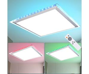 Panneau LED RGB effet étoilé Plafonnier Salon Télécommande Luminaires DIMMABLES