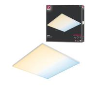 Paulmann Velora 79826 Panneau à LED 19.5 W blanc chaud à blanc lumière du jour blanc mat