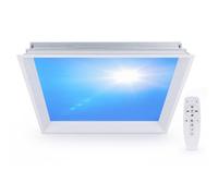 Panneau Lumineux Artificiel Smart Blue Sky Light Embedded-62*62 | Éclairage de Toit à Luminosité Réglable, Idéal pour Couloir, Sous-Sol sans Fenêtres ou le Bureau, plafonnier Bleu Ciel