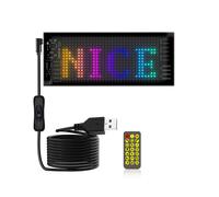 Panneau Matriciel LED Écran Flexible Programmable IP65 Affichage Message D'Animation Défilement Signe APP Contrôle Voitures Boutique Bar,A