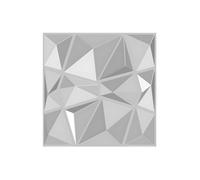 Vente-unique - Panneau Mural 3D à Peindre - Pack de 3m² - Lot de 12 piéces - ANGLY