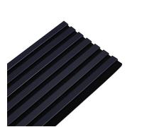 Panneau mural à tasseaux bois - DECOON - 250 x 30 x 1,9 cm - Bleu nuit - Feutrine noire acoustique - Panneau 0,75 m²