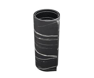 Panneau mural adhésif effet marbre noir 250 x 120 cm - PVC brillant, décor mural sans perçage, résistant à l’humidité, pose facile